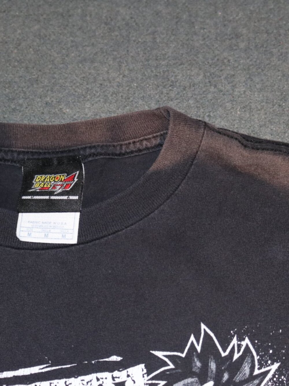 Dragon Ball GT T-shirt Mens Medium Black 2003 DBGT Super Saiyan 4 Bad Faded - Picture 5 of 9